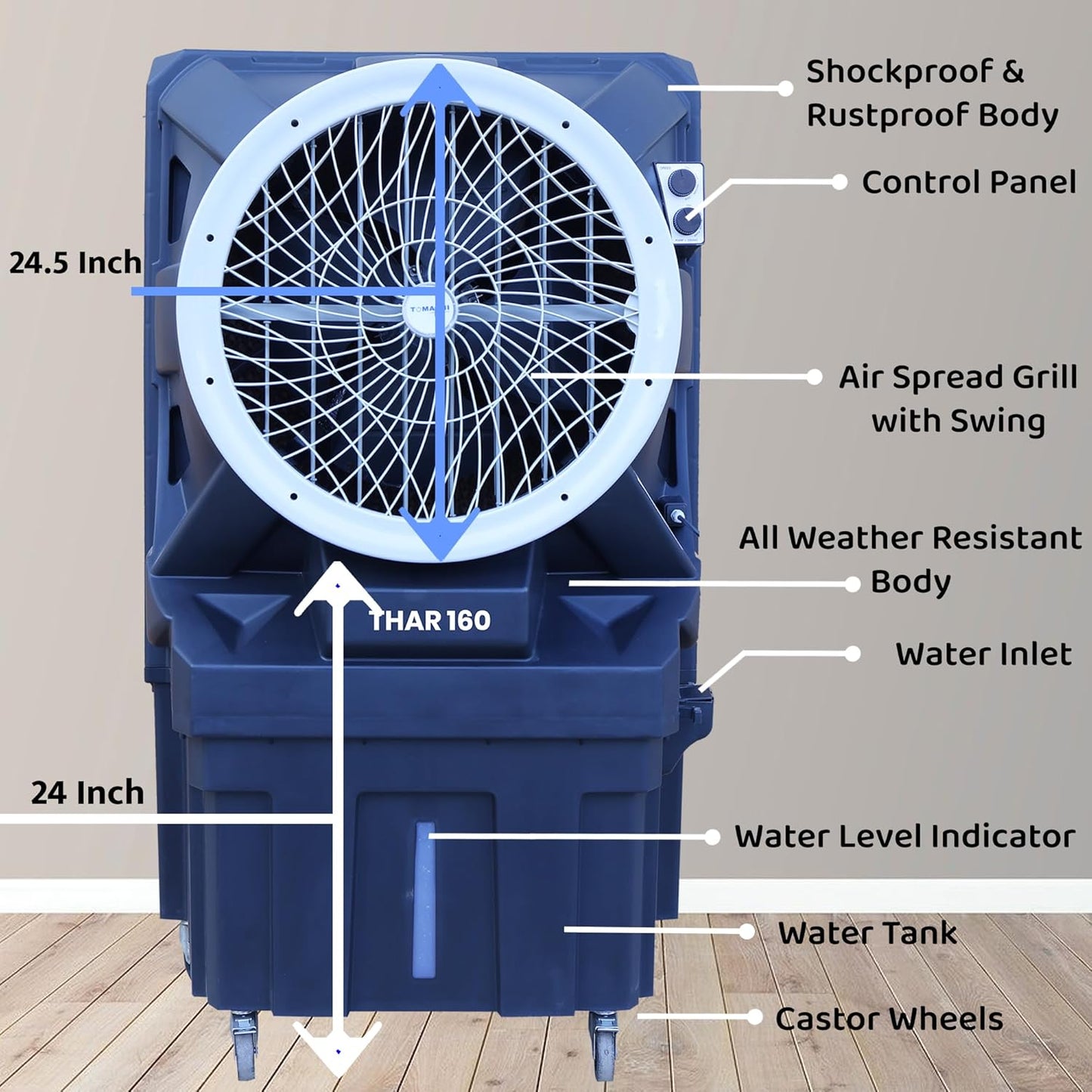 TOMASHI THAR 160 2025 | Auto Swing | 7 Year Body 1 Year Warranty