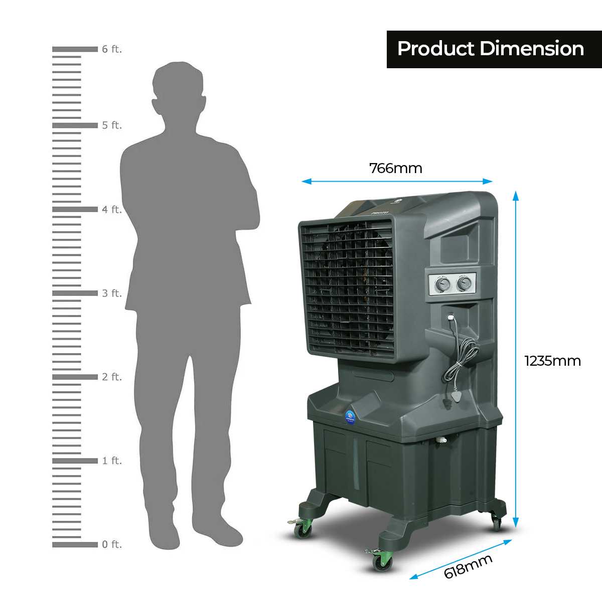 Novamax Proto 75L Commercial Air Cooler